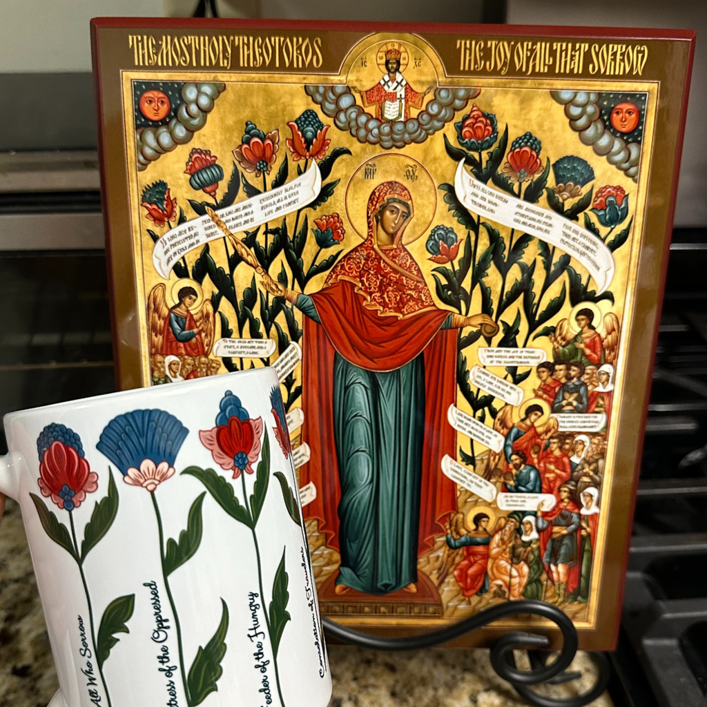 Orthodox Art Mug – Theotokos Joy of All Who Sorrow