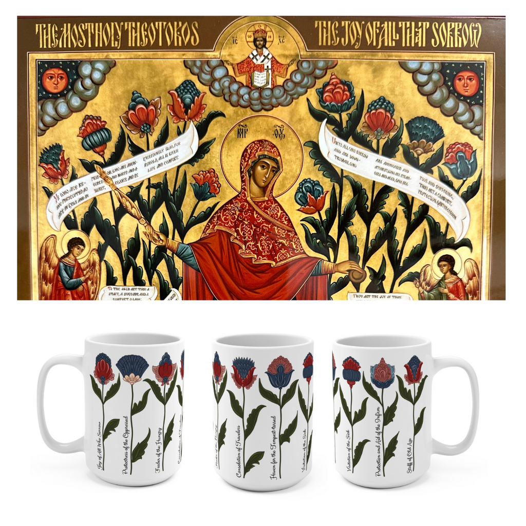 Orthodox Art Mug – Theotokos Joy of All Who Sorrow
